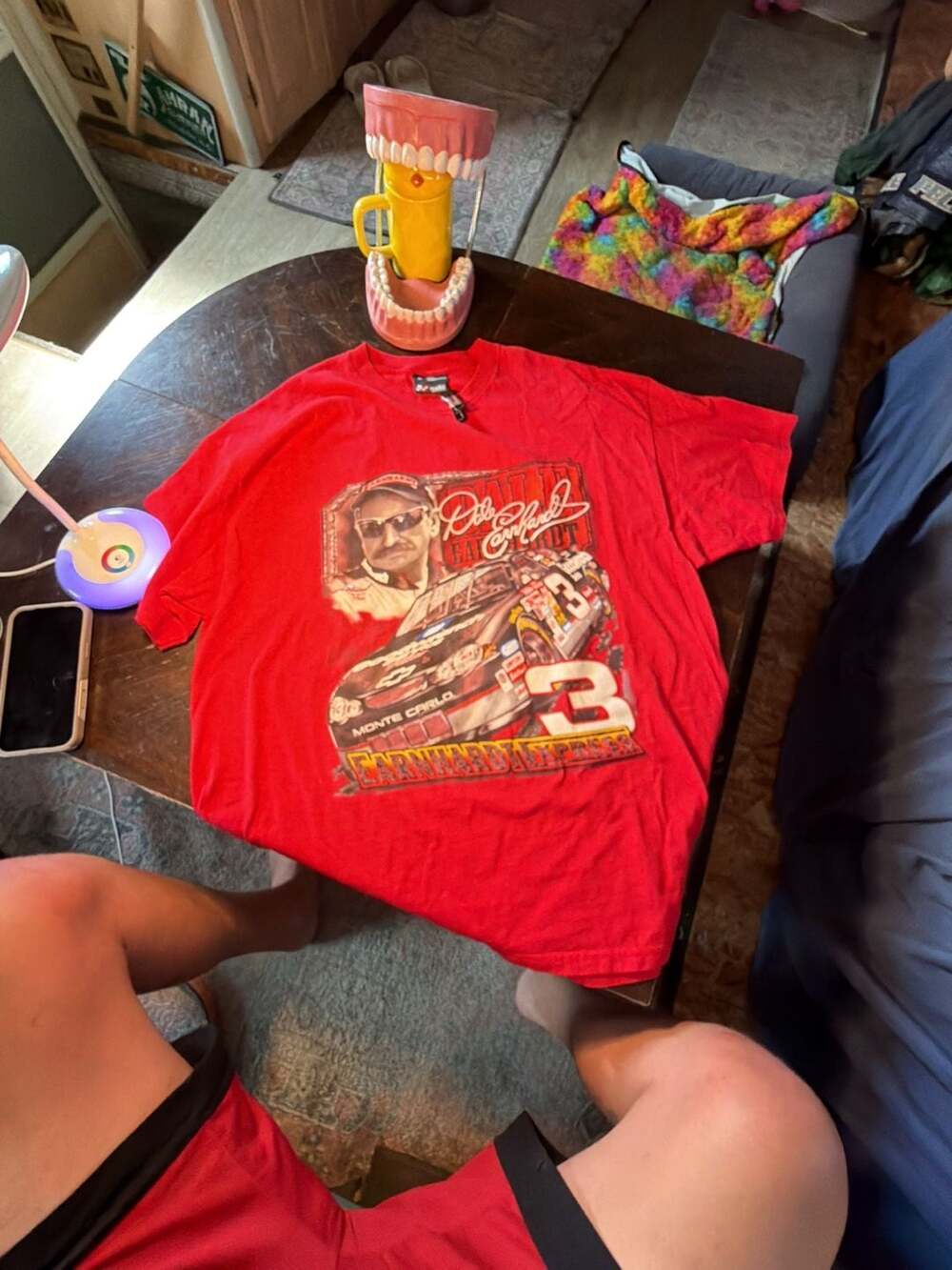Chase Authentics Dale Earnhardt Express T-Shirt Size XL Red NASCAR
